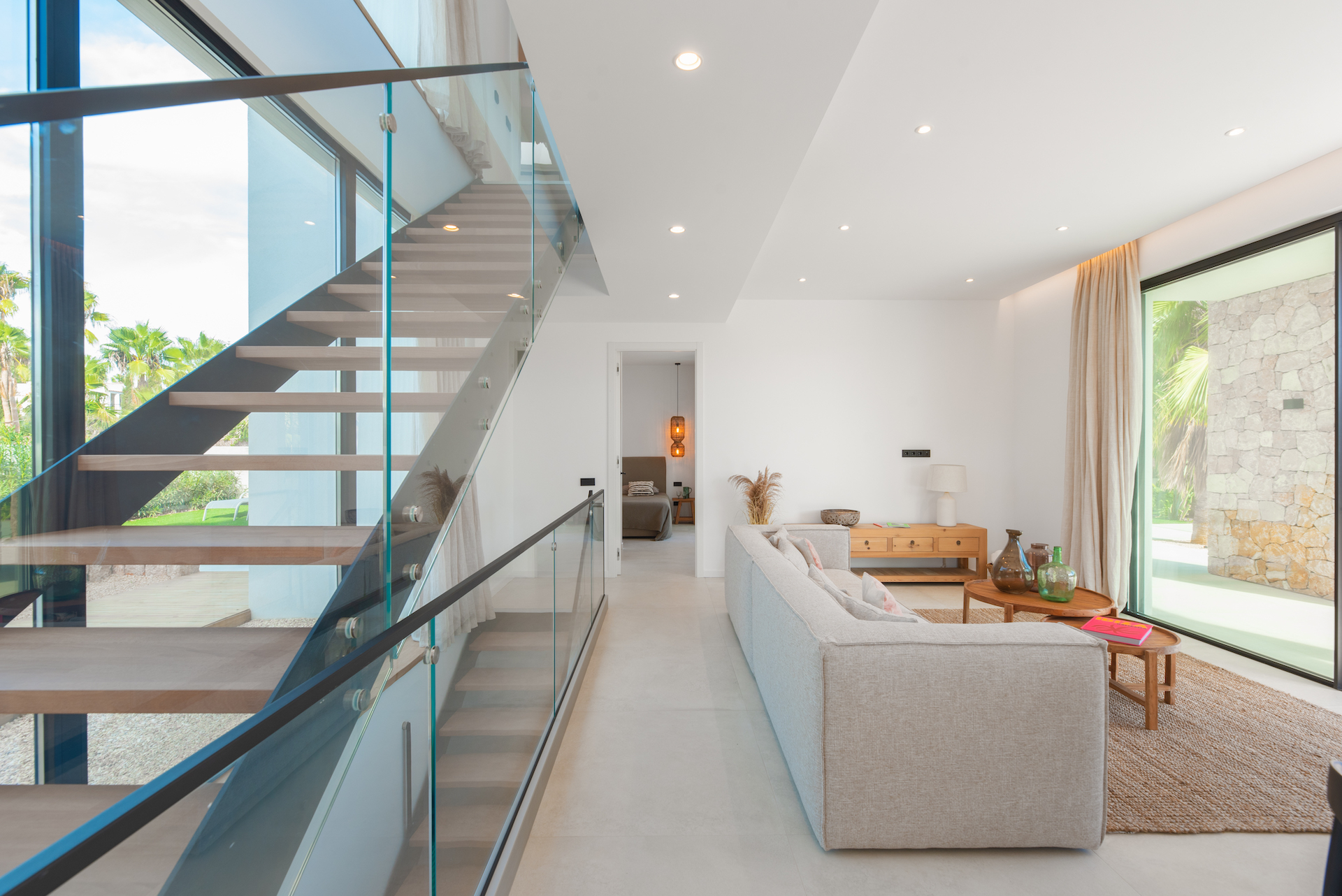 Resa Estates villa sant Jordi modern Ibiza for sale stairs living.jpg